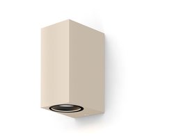 Calex Wandlamp Up & Downlight Bergamo – 2× GU10 – IP54 Water- en Stofbestendig – Geschikt voor Binnen en Buiten – Eenvoudige installatie – Rechthoek – Zwart