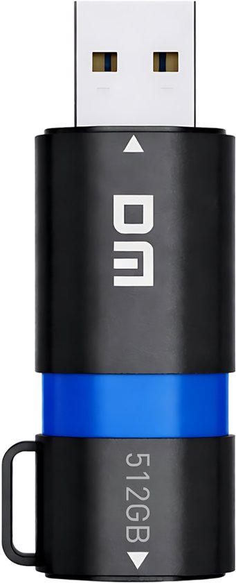 DM USB stick 512GB - Dual port USB-C - USB 3.2 - Blauw | bol