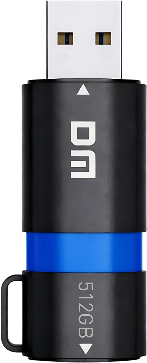 DM USB stick 512GB - Dual port USB-C - USB 3.2 - Blauw