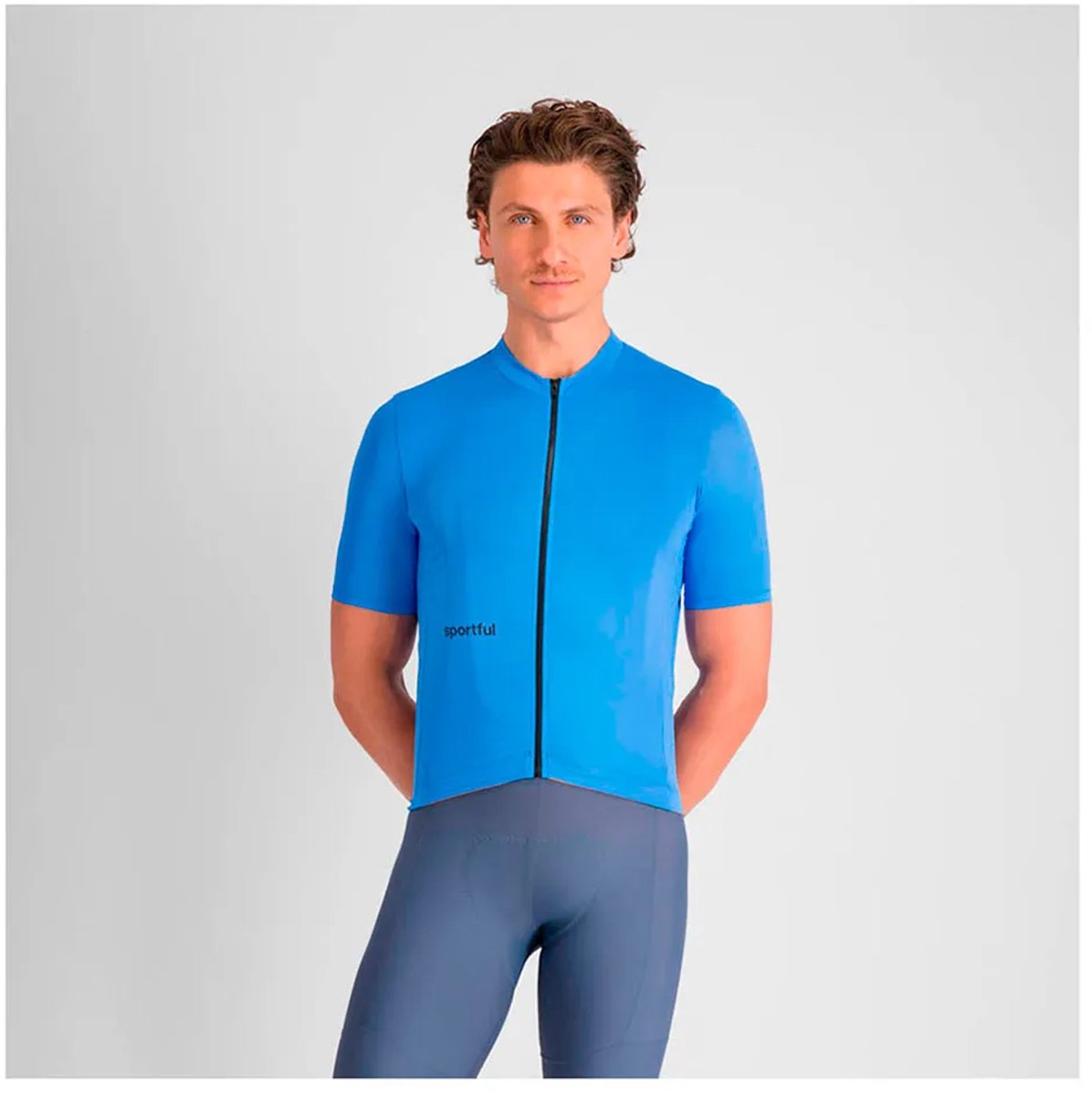Sportful Classic Korte Mouw Wielertrui Blauw S Man