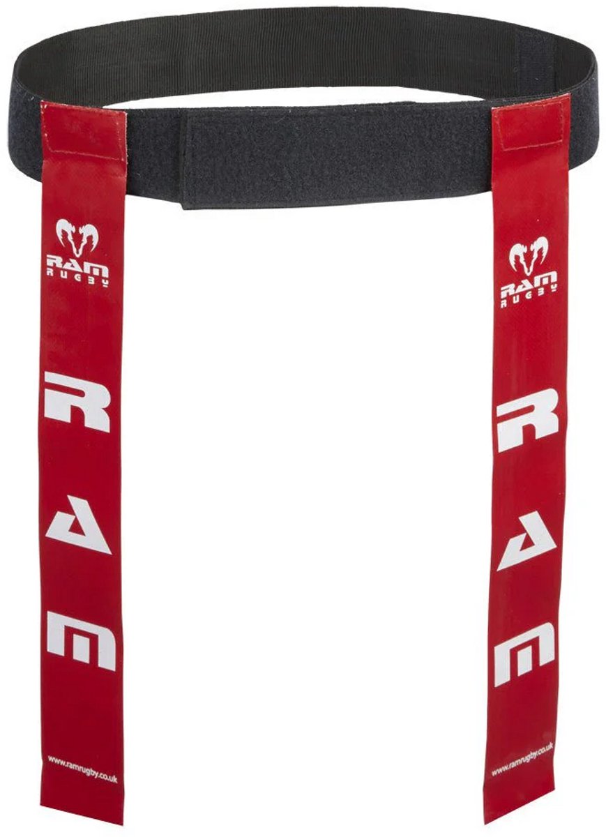 RAM Rugby - Tag belt Set - Complete set met riem en tags - Small - Rood
