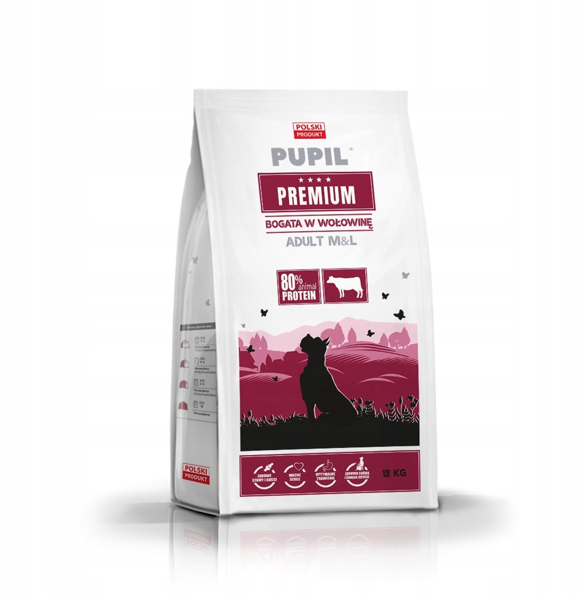PUPIL PREMIUM PUPIL PREMIUM ADULT M&L - Hondenvoer - Rijk aan rundvlees - Ondersteunt gewrichten en hart - Omega-3 & Omega-6