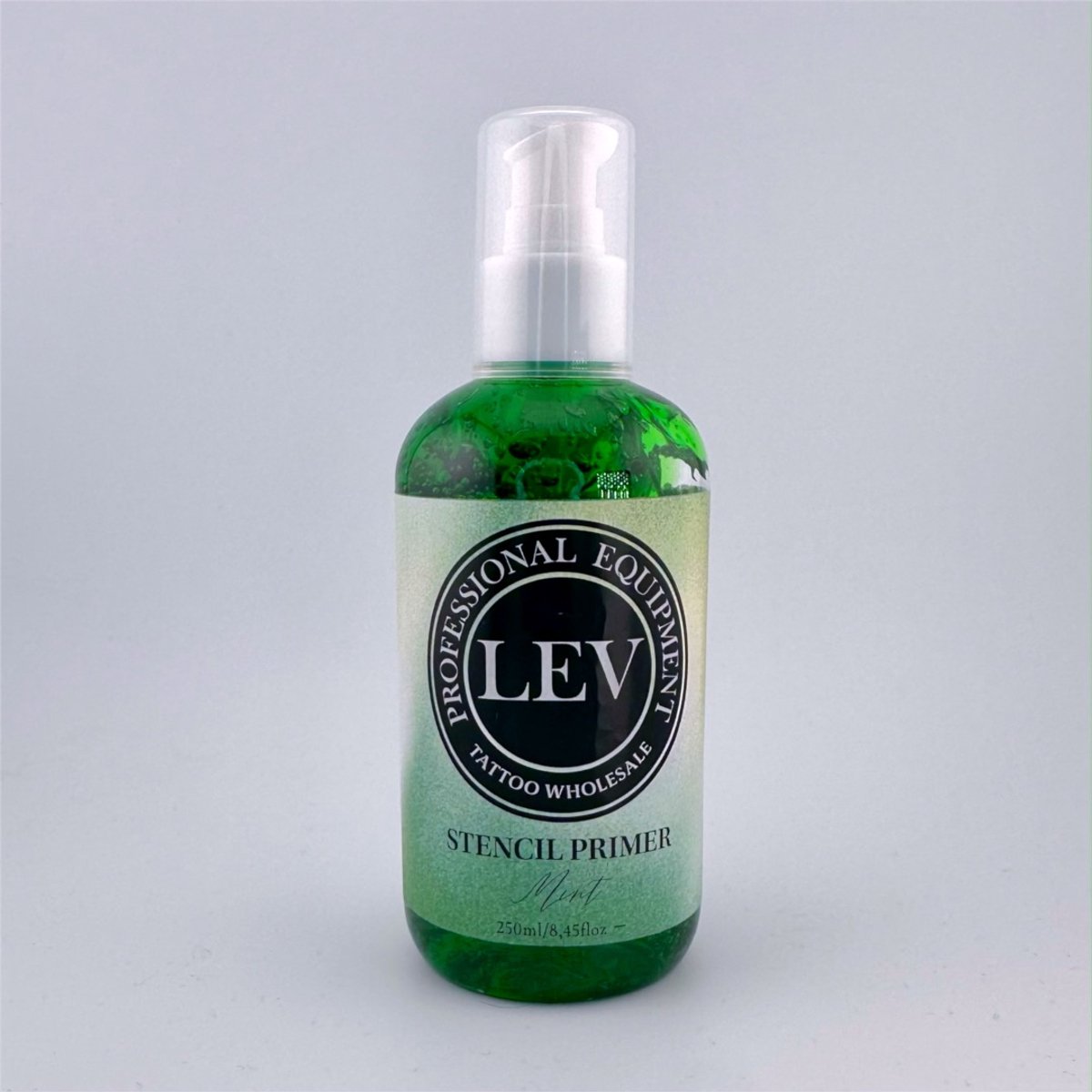 LEV Stencil Primer - Mint - 250ml | Tattoo Transfer Gel | Stencil Stuff | Stencil Crème | Tattoo Stencil Papier Sheets | Tatoeage Transfer | Overtrek Papier Tekenen | Thermisch Carbon | Tattoo Ink Design