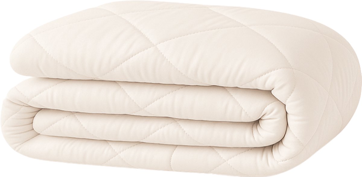 Y-NOT - Velvet Velours Dekbed Pearl White 200x200 - Dekbed Zonder Overtrek - Wasbaar Dekbed - Hoesloos dekbed - Dekbed met vaste overtrek - 30 dagen proefslapen