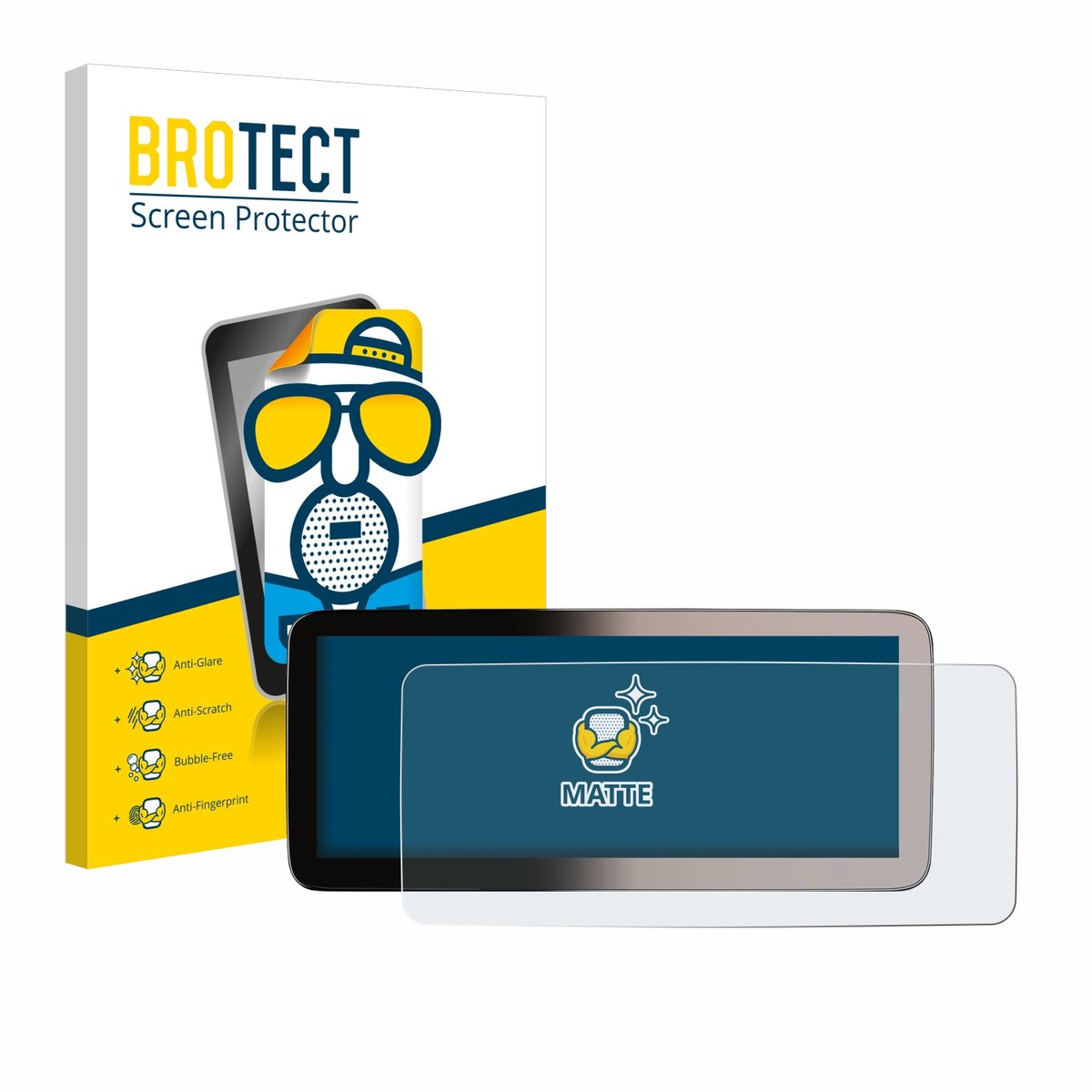 BROTECT - Screenprotector voor Erisin ES46GC50-TDE 12,3" - Folie Beschermfolie matte