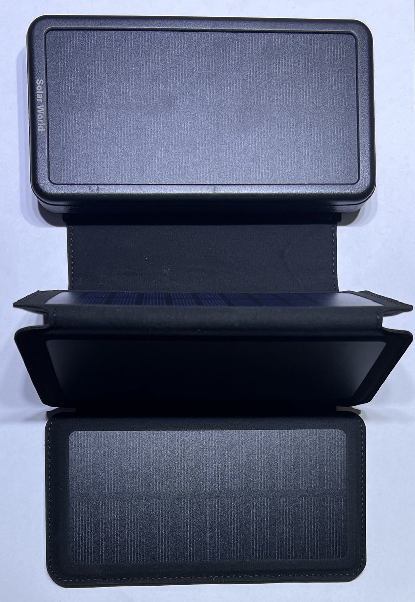 powerbank met zonnepaneel - geschikt - afbeelding 2