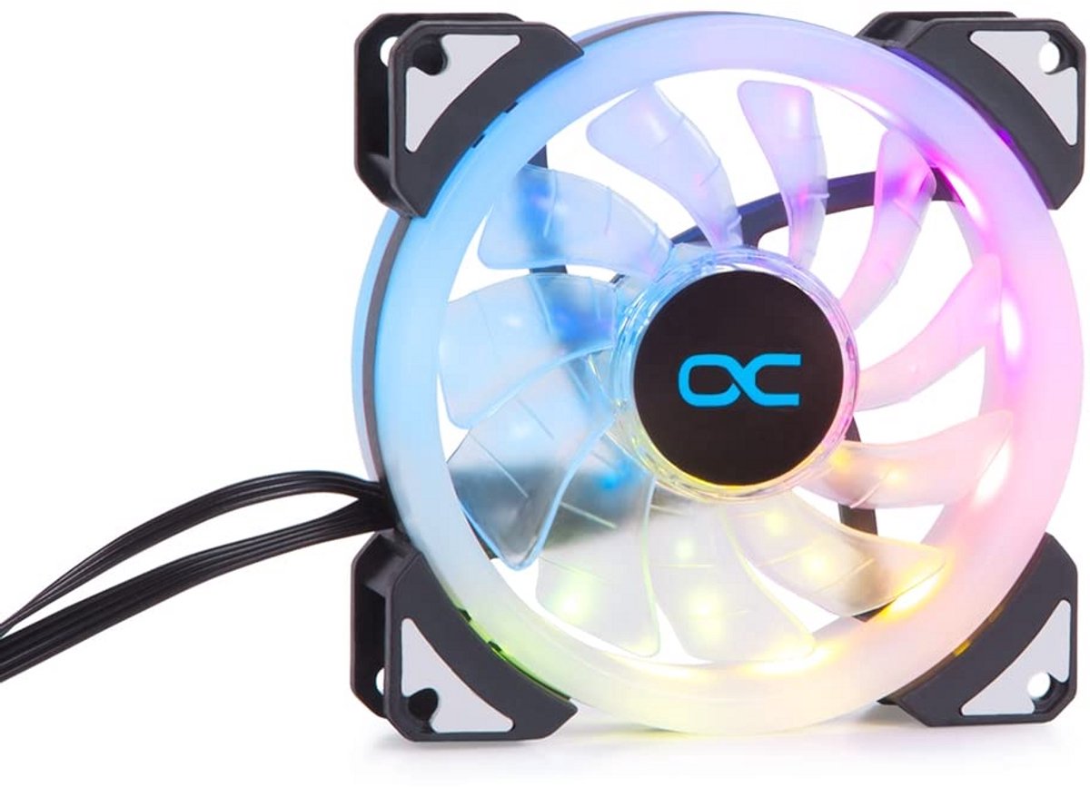 92mm PC Ventilator met Digitale RGB Verlichting - Stille Krachtige Koeling
