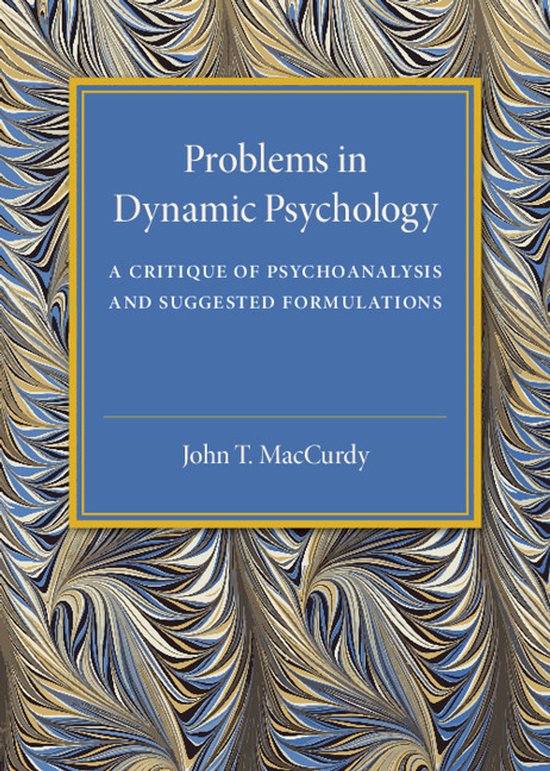 Problems in Dynamic Psychology - cover