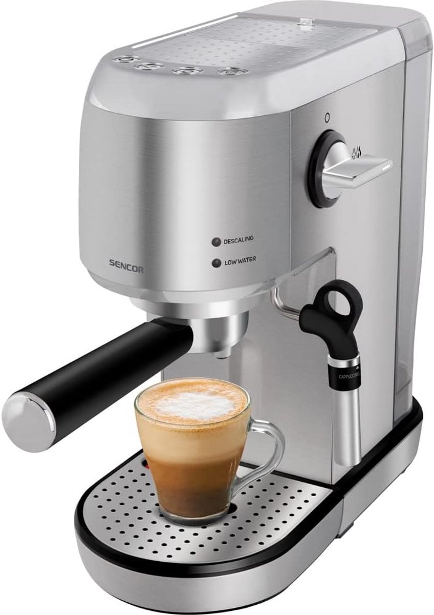Volautomatische Espressomachine met Bonenmaler - 20 Bar Pomp & Melkopschuimer