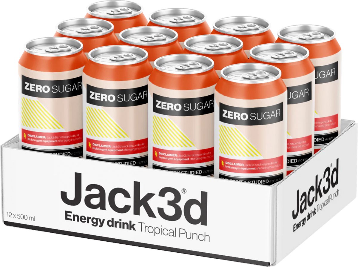 Jack3D Energy - 12x 500 ml - Tropical Punch