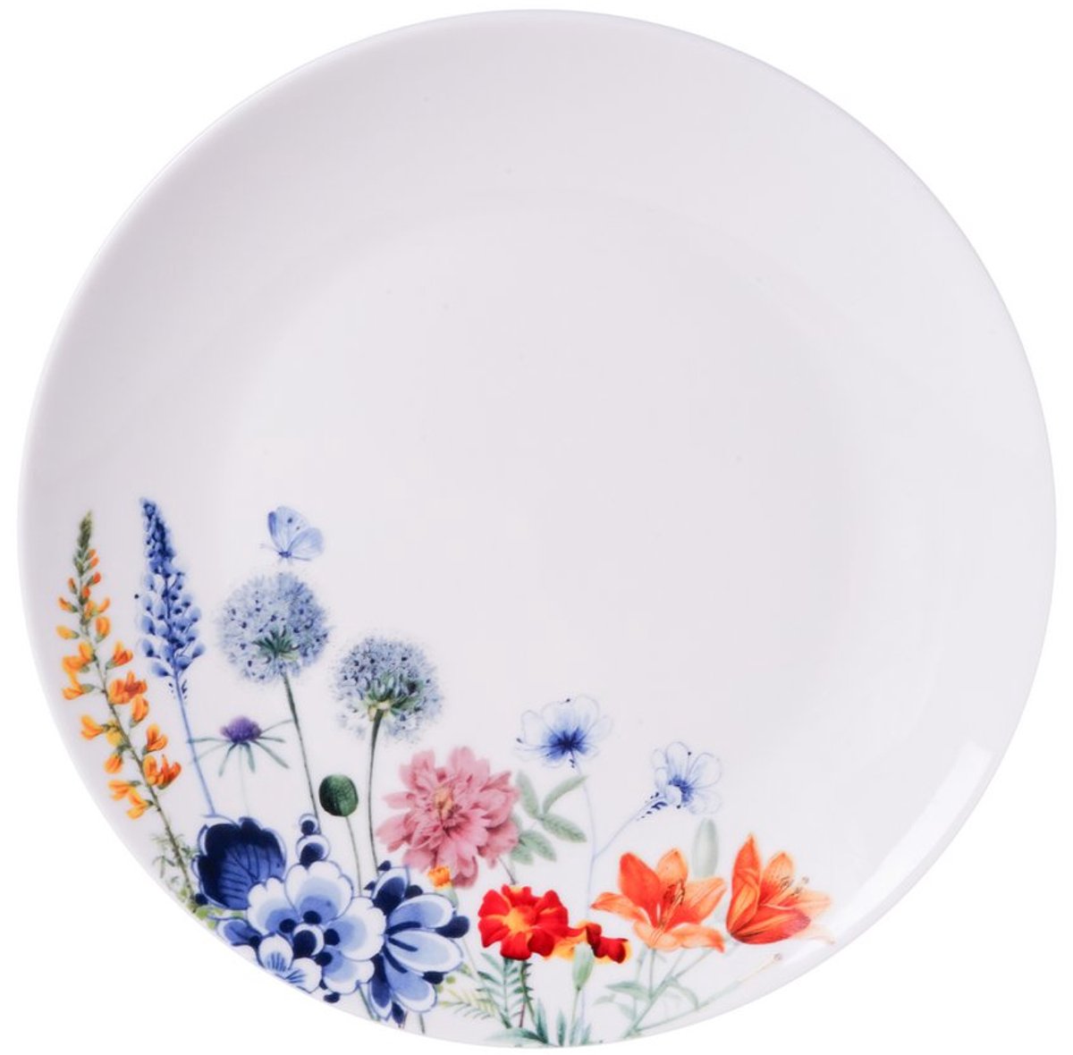 Ontbijtbord Wildbloemen 20 cm/Heinen Delfts Blauw