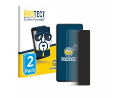 BROTECT - privacy screenprotector voor Samsung Galaxy S21 Ultra 5G - Folie Beschermfolie Blauwlichtfilter 2 Stuks