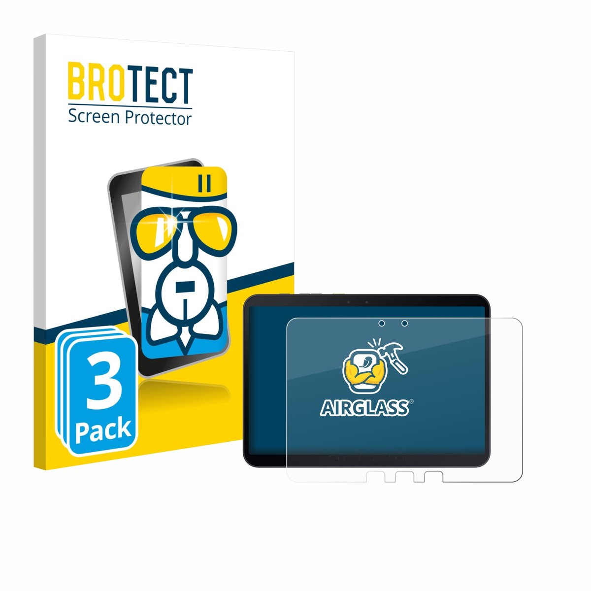 Screenprotector 3 Stuks voor Samsung Galaxy Tab Active 5 Pro Beschermglas transparant