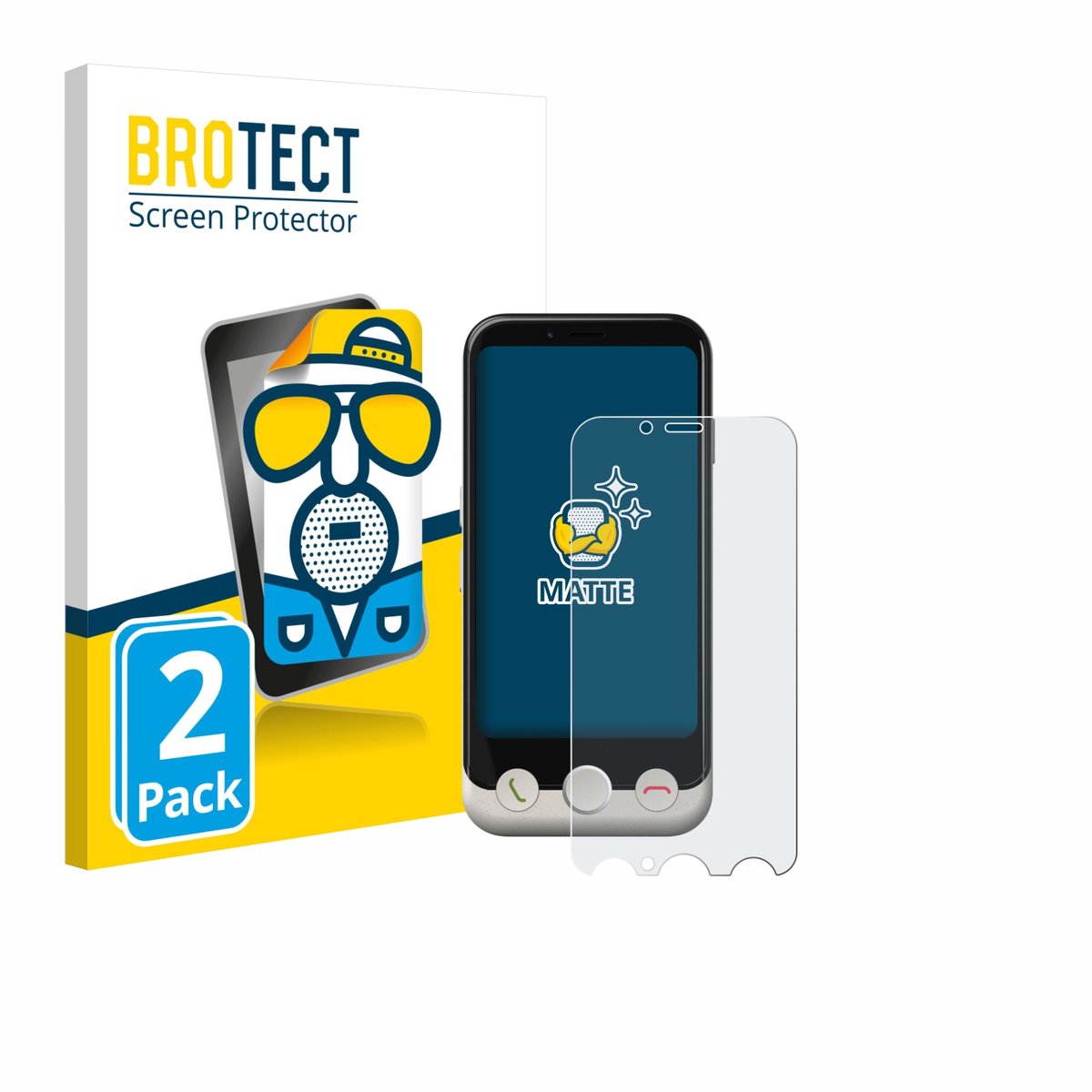 BROTECT - Screenprotector voor Doro Aurora A10 - Folie Beschermfolie matte 2 Stuks