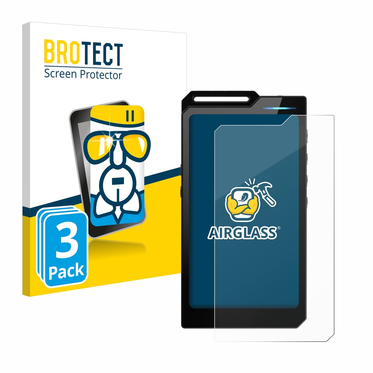 Screenprotector 3 Stuks voor Hiby R4 Beschermglas transparant