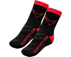 Motorsokken met CoolPlus - Hoog Comfort voor Motorrijders - Maat 39-42 Zwart/Rood
