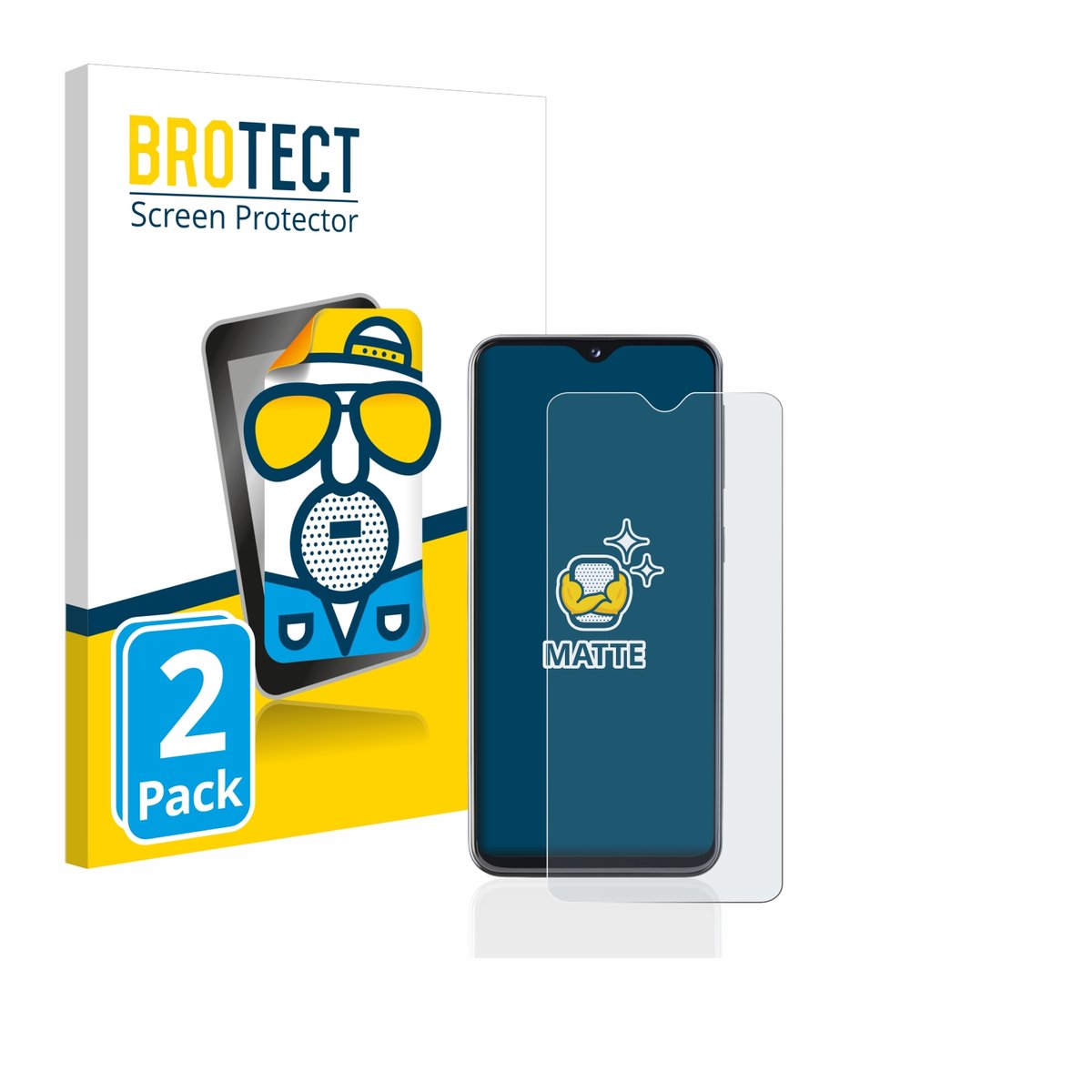 BROTECT - Screenprotector voor Samsung Galaxy A20e - Folie Beschermfolie matte 2 Stuks