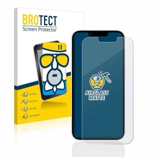 Protection d'écran mate pour iPhone 13/13 Pro avec impression.