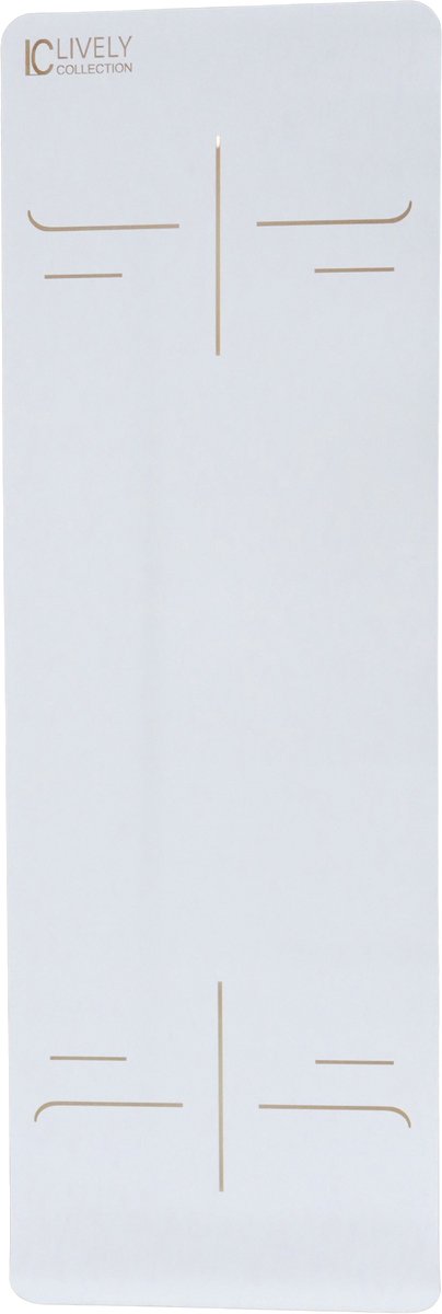 yoga mat - yogamat - yogamat anitslip -sportmat -natuurlijk rubber - PU yogamat - yogamat wit - ashtanga mat - pro grip - 183 cm x 61 cm x 4mm -