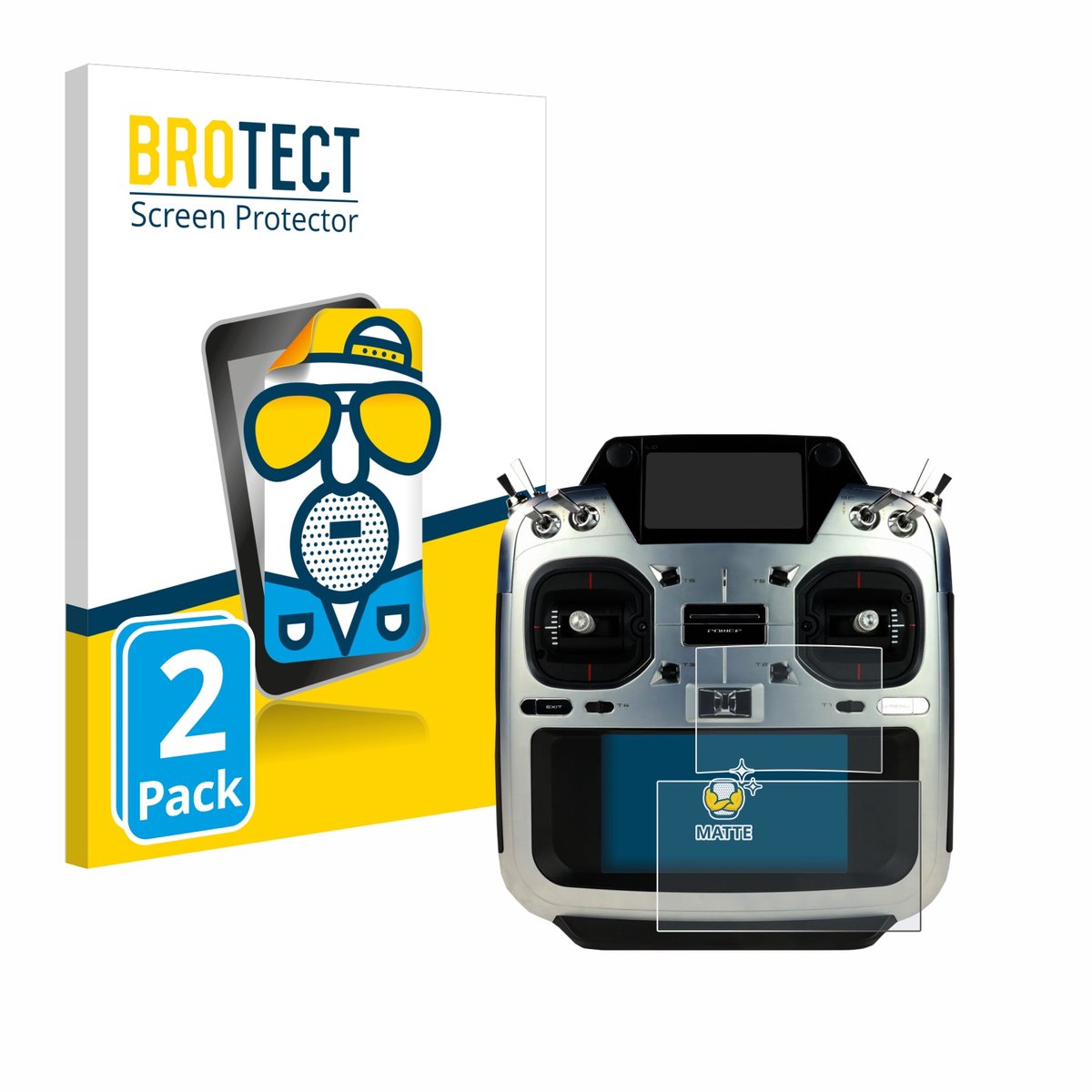 BROTECT - Screenprotector voor Futaba T26SZ - Folie Beschermfolie matte 2 Stuks