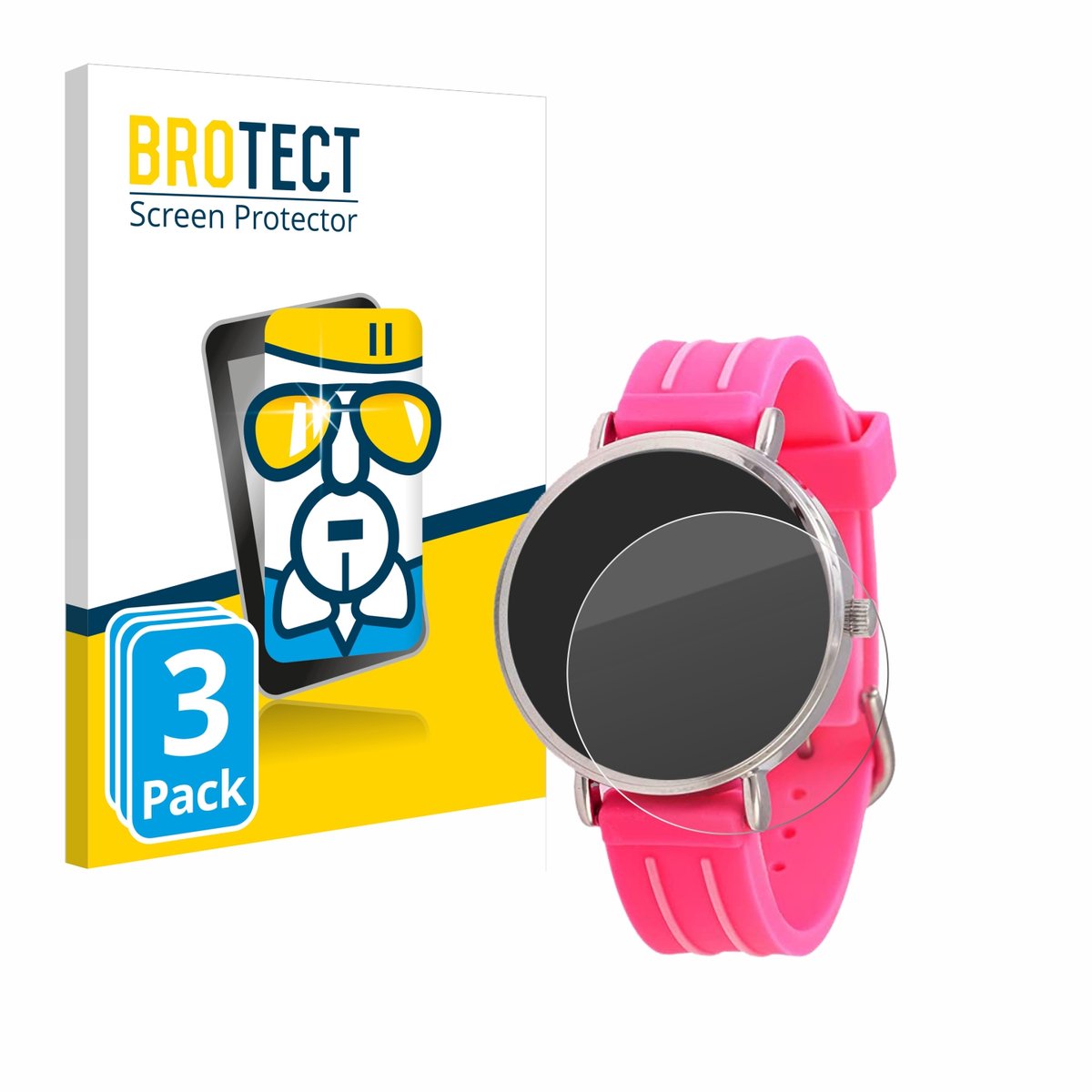 Screenprotector 3 Stuks voor Kiddus Children's Learning Watch Beschermglas transparant