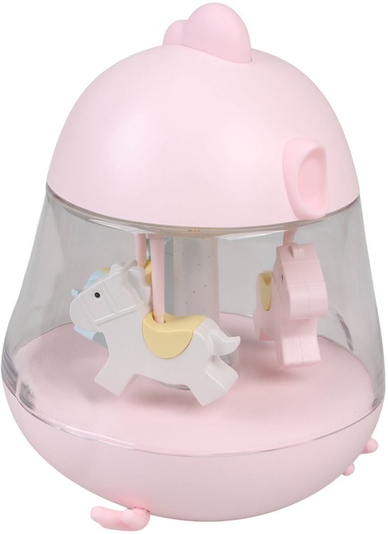 Mary's Roze muziekdoosje met LED-nachtlampje, lampje voor kinderkamer, USB warm RGB-licht van sarcia.eu — afbeelding 4