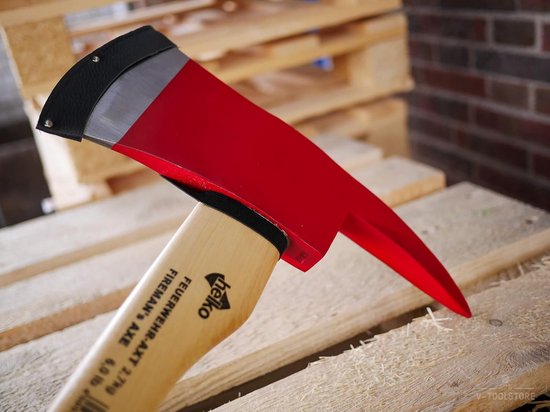 Professionele Brandweerbijl 3,6 kg met Hickory Steel - Internationale Noodhulp Bijl — afbeelding 5