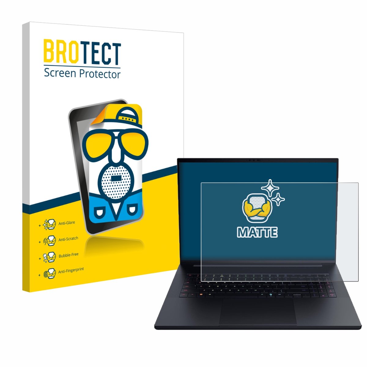 BROTECT - Screenprotector voor Razer Blade 18 2025 - Folie Beschermfolie matte