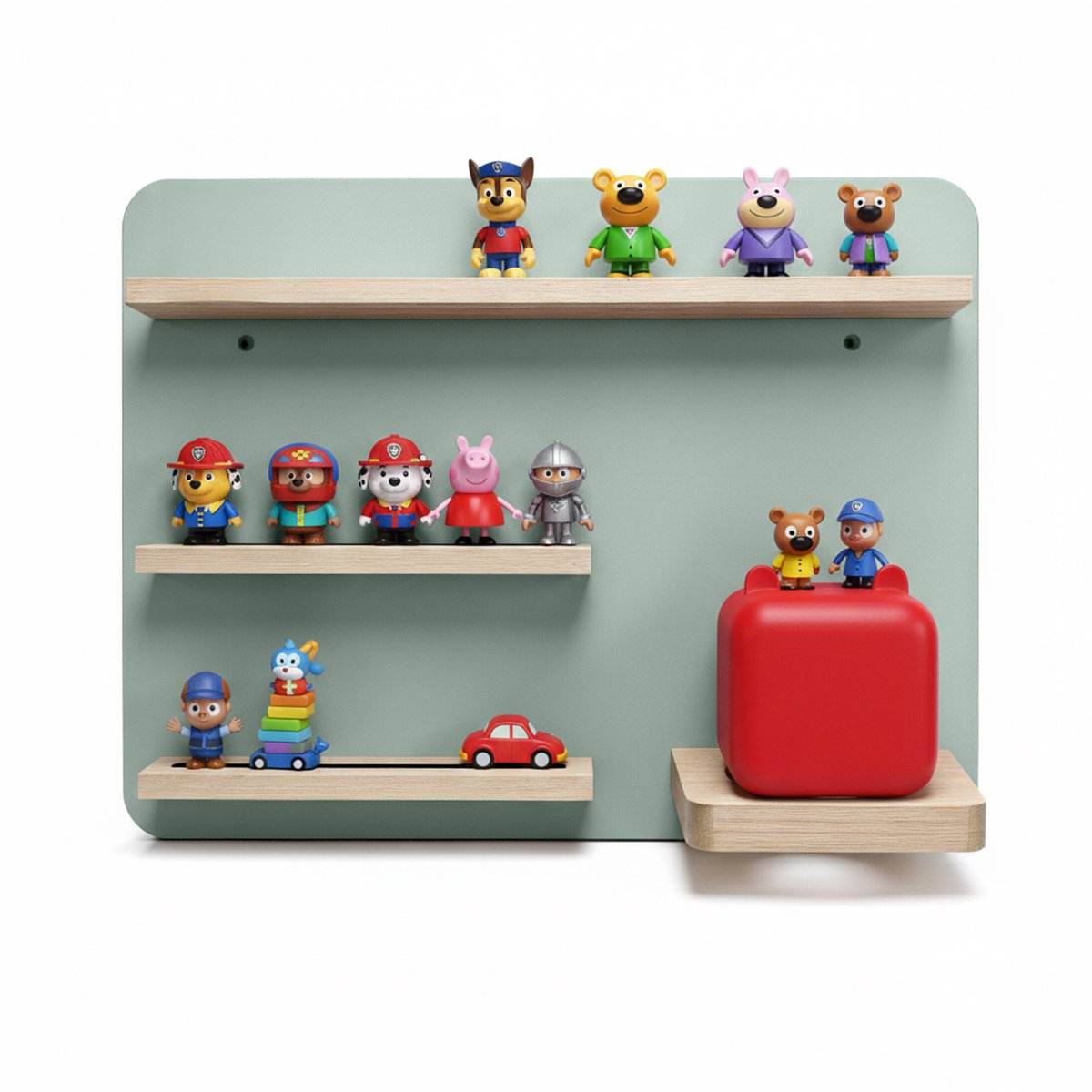 Toniebox-rek - salie - 39x29x15 cm - voor Toniebox