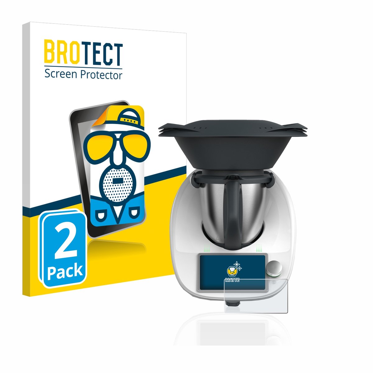 BROTECT - Screenprotector voor Vorwerk Thermomix TM6 - Folie Beschermfolie matte 2 Stuks