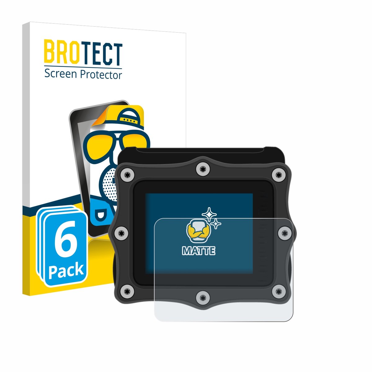 BROTECT - Screenprotector voor Shearwater Perdix 2 - Folie Beschermfolie matte 6 Stuks