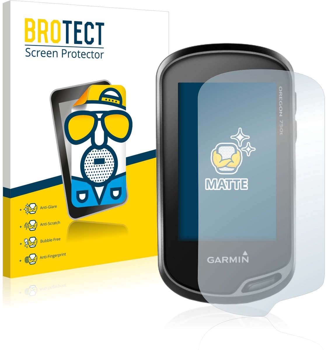 BROTECT - Screenprotector voor Garmin Oregon 700 / 750t - Folie Beschermfolie matte 2 Stuks