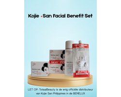 Kojie San Facial Benefit Set – Verhelderende & Hydraterende Gezichtsverzorgingsset – Helpt Donkere Vlekken te verminderen, Egaliseert de Huidtint & Verbeterde Huidtextuur – Voor een Stralende, Gladde & Gezonde Teint