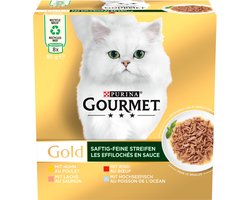 GOURMET GOLD Sappige fijne reepjes multipack (1 x 8 x 85g)