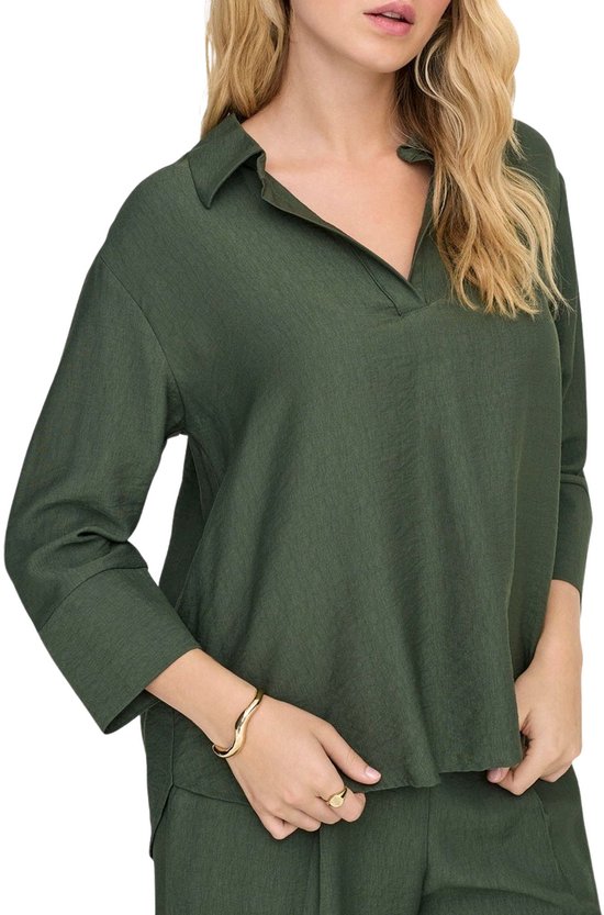 JDY Pepper 3/4 Collar Top Dames - Maat XL