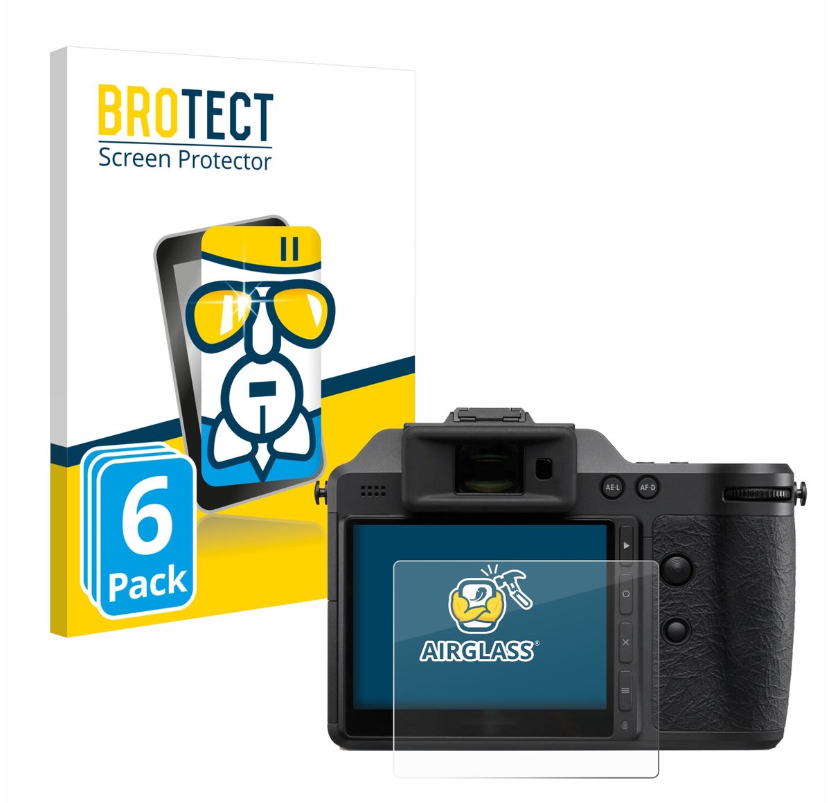 Screenprotector 6 Stuks voor Hasselblad X2D II 100C Beschermglas transparant