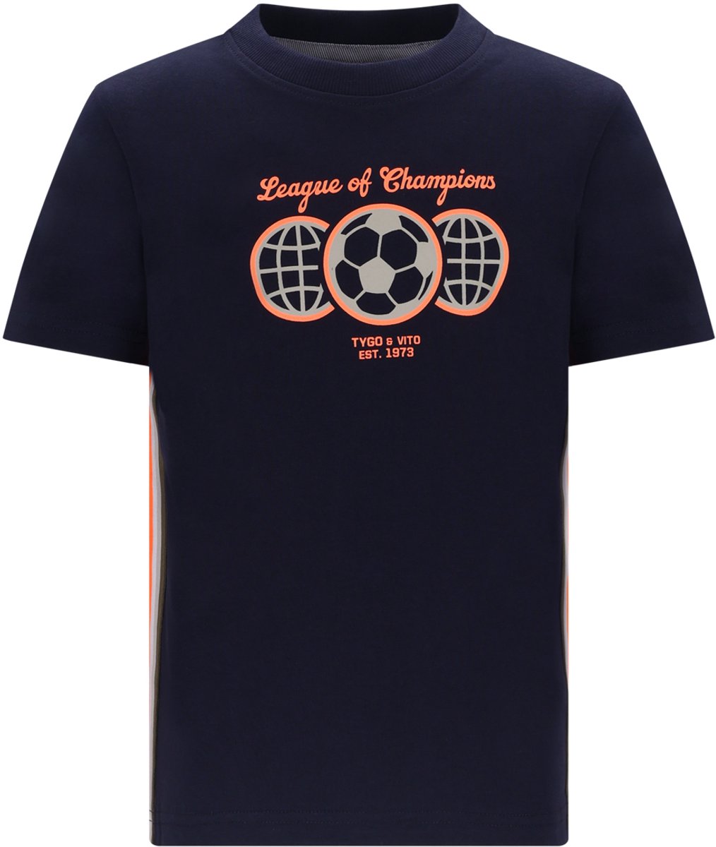 TYGO & vito jongens T-shirt blauw maat 98/104
