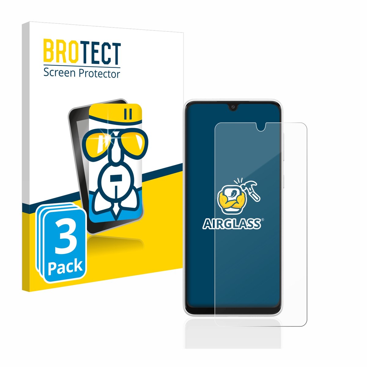 Screenprotector 3 Stuks voor Samsung Galaxy A33 5G Beschermglas transparant