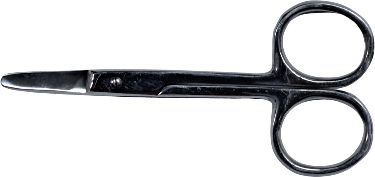 Zenner - Babyschaartje - Topkwaliteit - Gebogen - Afgeronde punt - 9 cm. lang
