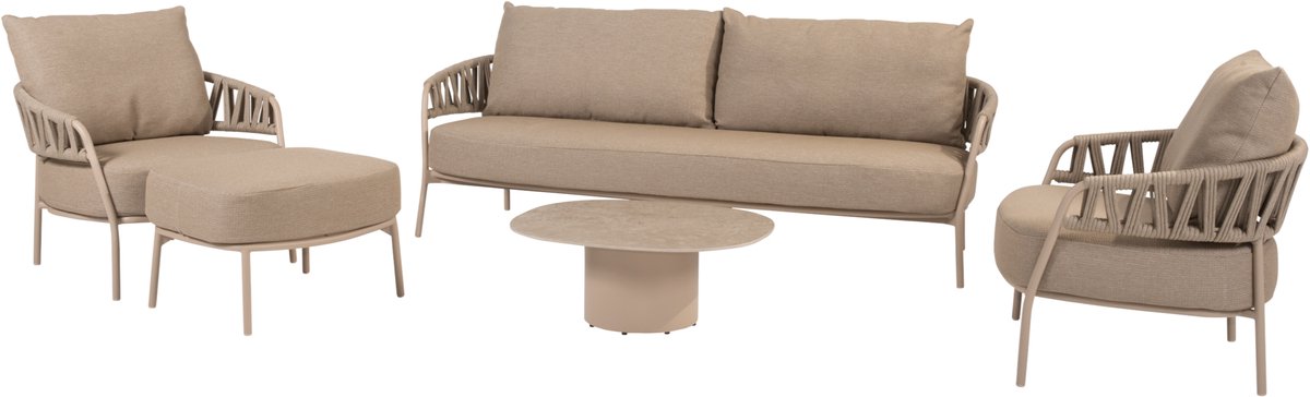 Taste by 4 Seasons Sofie/Calma stoel-bank loungeset - 5-delig