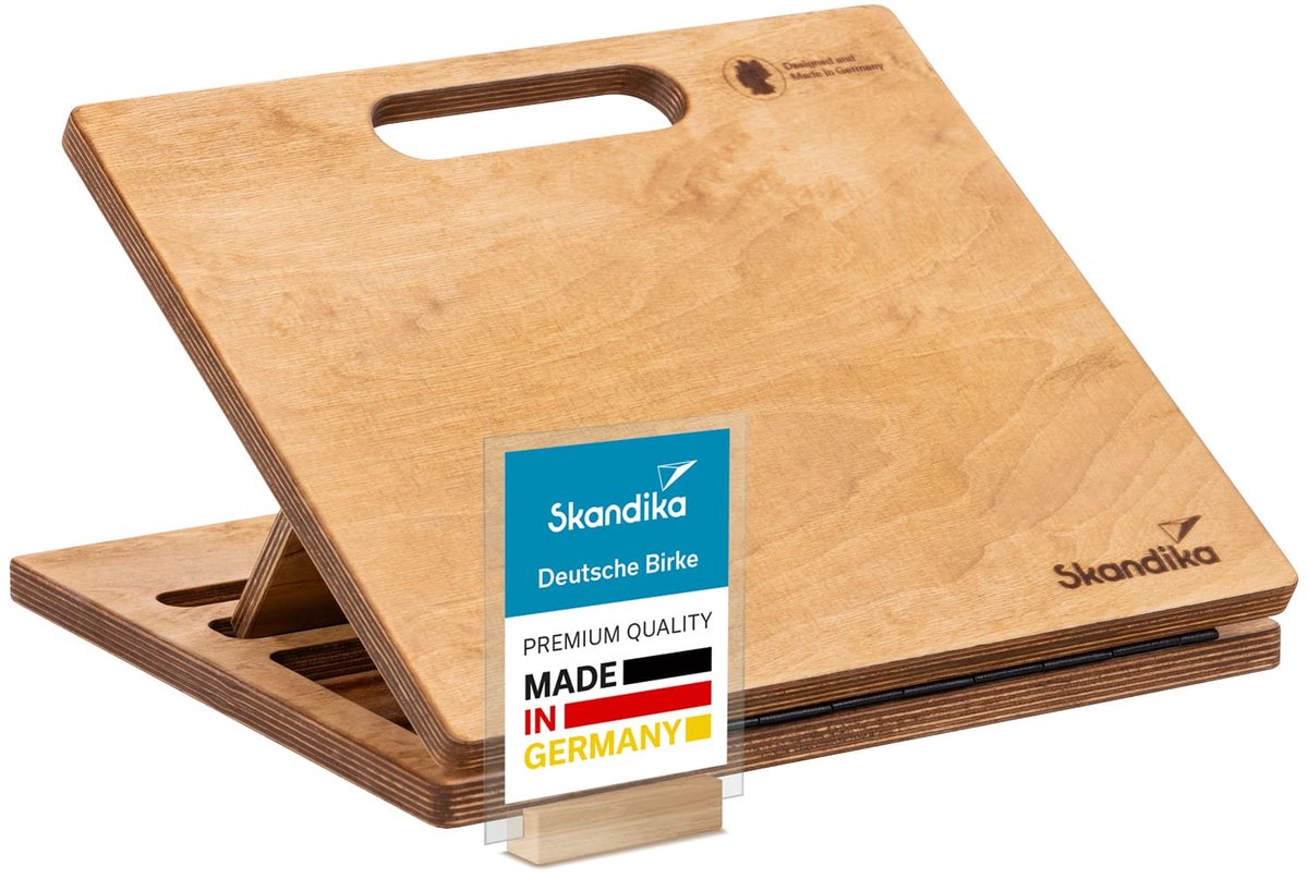 Skandika kuitspier-stretcher Vira - Kuittrainer van hout, Made in Germany, verstelbaar met 3 standen, belastbaar tot 100 kg | Kuittrainingsapparaat, squattrainer, kuitstrekker, beenstrekker