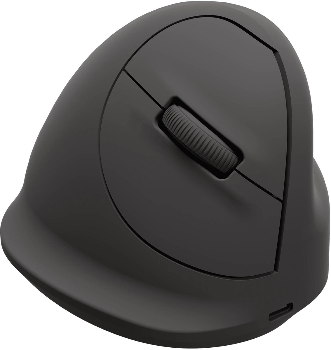 Image of Fellowes Breyta™ Plus+ Verticale Muis Large – Ergonomisch Rechtshandig – 3‑in‑1 (Bluetooth / USB‑C / Bedraad) – 2400 DPI – Antibacterieel - Zwart