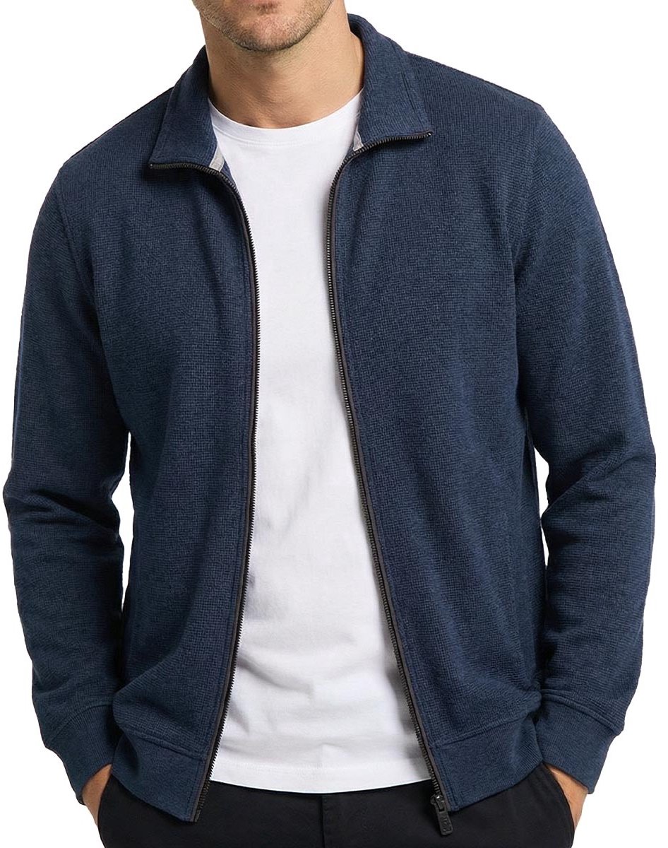 CASA MODA comfort fit sweatvest - donkerblauw