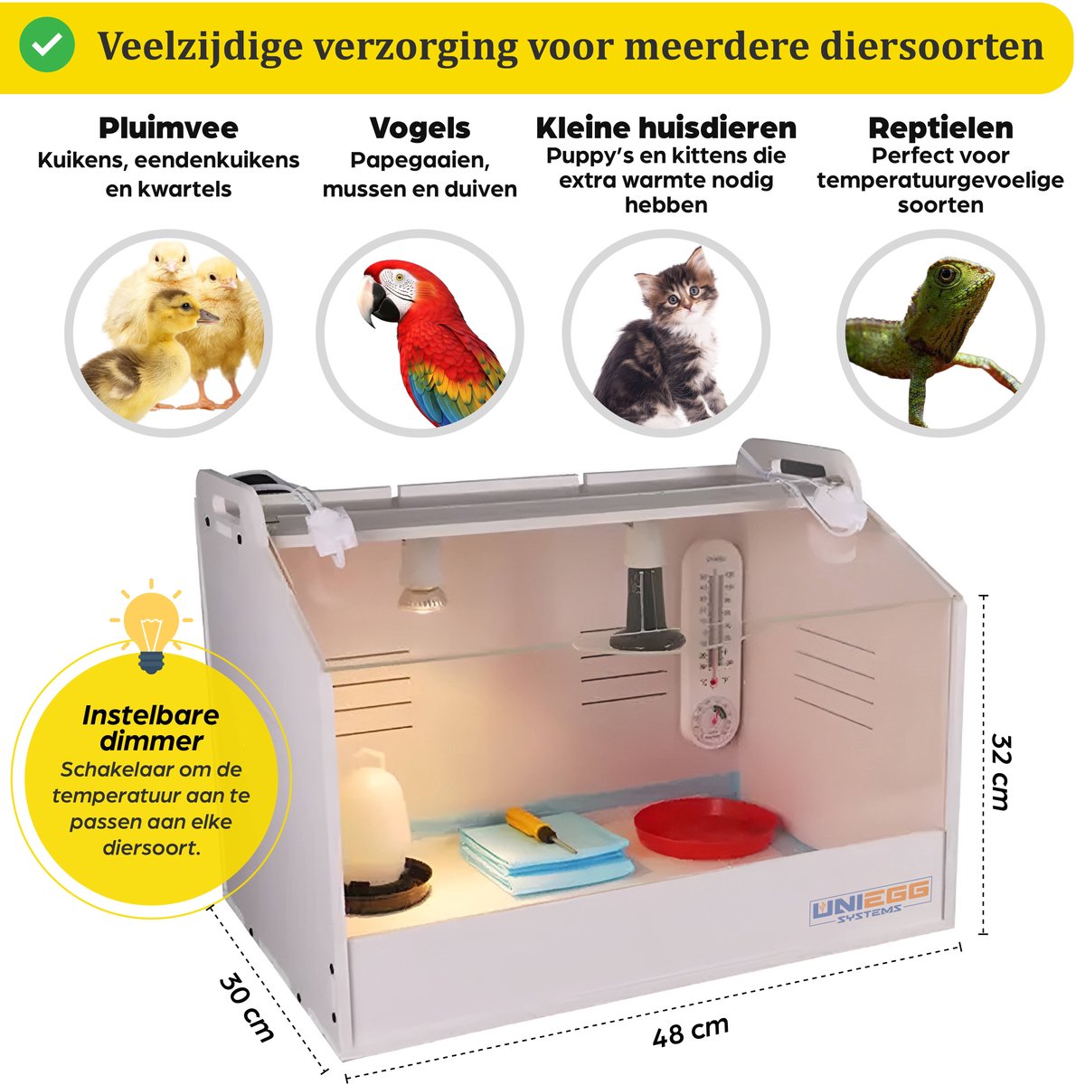 R-com Bird Brooder ICU Max Pavilion – Small | Opfokhokken