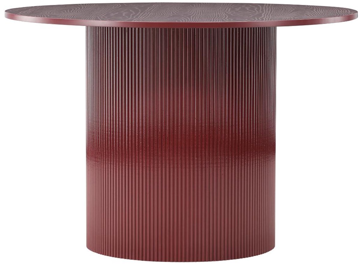 Lenox eetkamertafel Ø110cm rood.