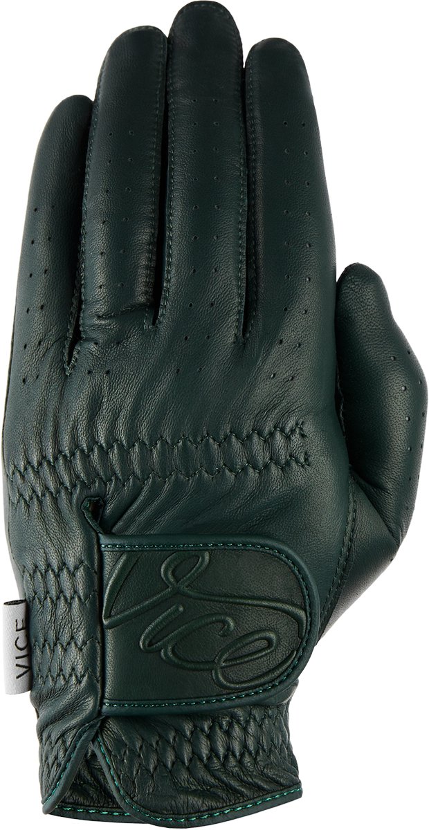 Vice Golf Pure Golfhandschoen – Rechterhand – Maat XL – Donkergroen – Premium Lamsleer – Optimale Grip & Comfort