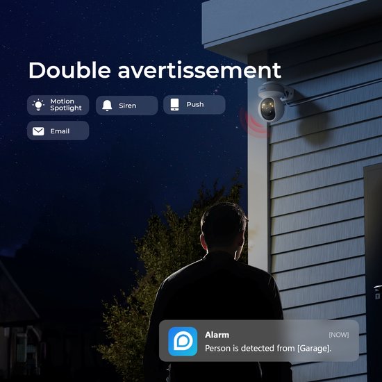 Reolink E1 Outdoor SE PoE 4K PoE Beveiligingscamera Buiten met 355° Pan & 50° Kantel, Kleuren Nachtzicht voor Thuisbewaking, Auto-tracking, Slimme Detectie, Tweewegcommunicatie, 24/7 Opname van Reolink — afbeelding 5