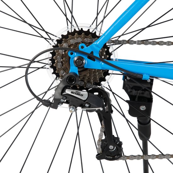 BAMCBASE Mountainbike - 27.5 Inch - 21 Versnellingen - Hardtail MTB voor Heren & Dames - V-Brakes - Blauw - Geschikt voor buitenactiviteiten in de lente van Bamcbase — afbeelding 4