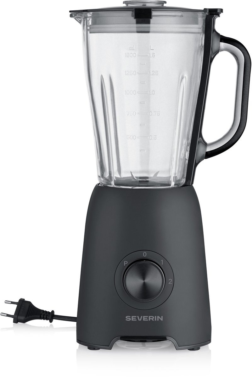 Severin SM 3722 Blender – 600W – 1,5 Liter – 2 Snelheden + Pulse – Zwart