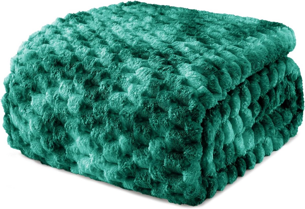 Zachte Fleece Dekens Twin Size (152x203 cm) - Warme Jacquard Plaid voor Elk Seizoen
